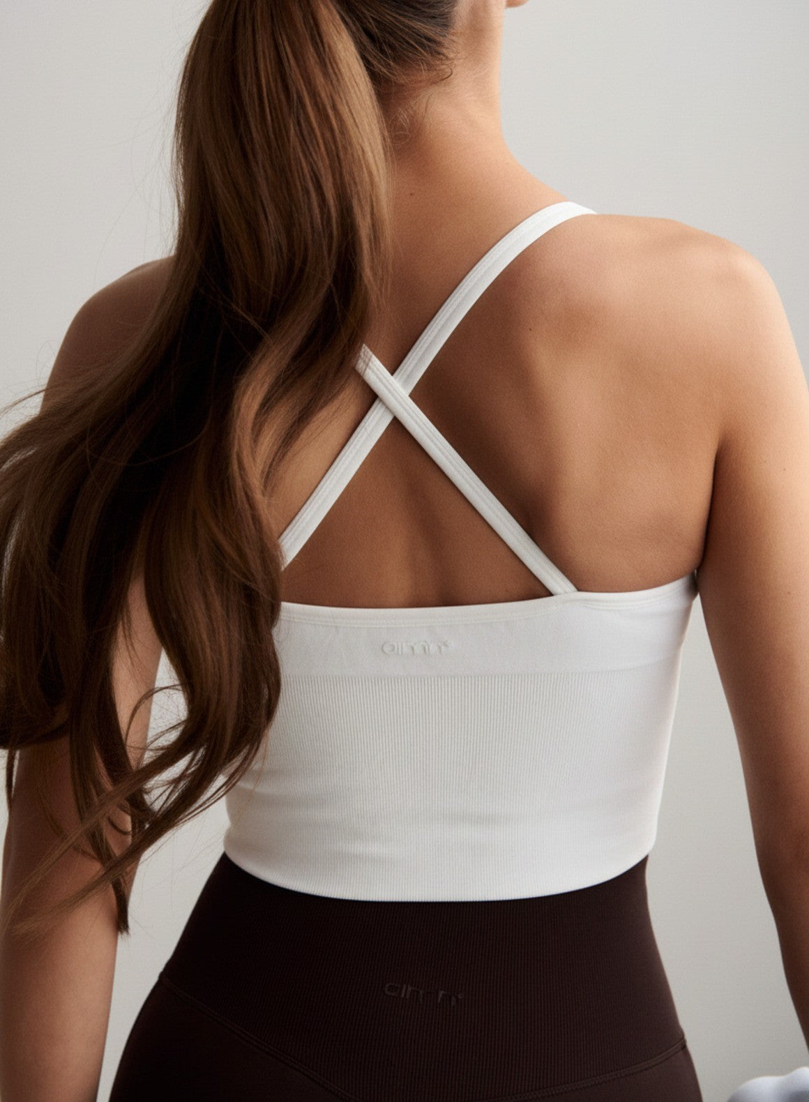 Back Shape Both White Shape Seamless Cross Back Bralette – aim'n